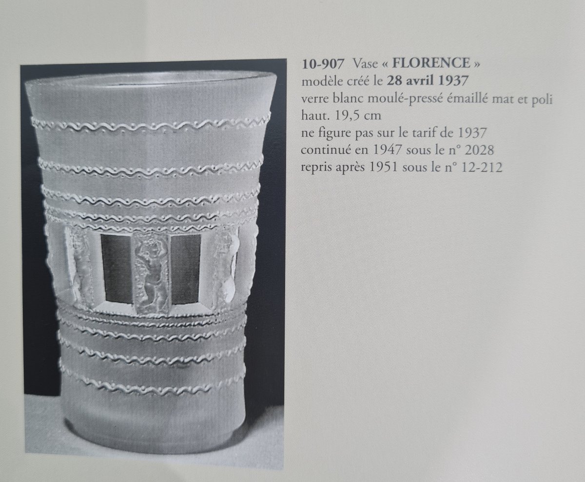 R. Lalique - Florence Vase; Design Created On April 28, 1937-photo-8