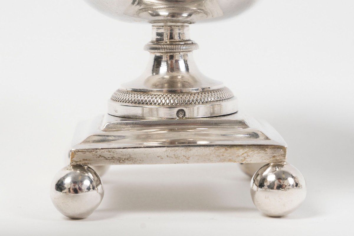 Francois Froment  - Five-piece Solid Silver Condiment Set, Empire Period-photo-3