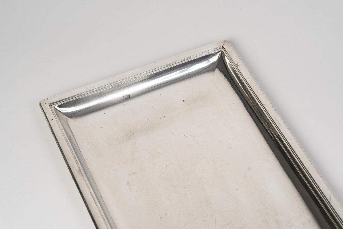 Puiforcat – Set Of Two Solid Silver Art Deco Dishes, Circa 1925–1930-photo-3