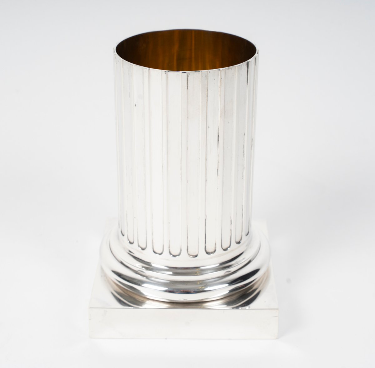 Bvlgari – Lancôme Trophy Vase, Prix De L’élégance Solid Silver - 20th Century-photo-1