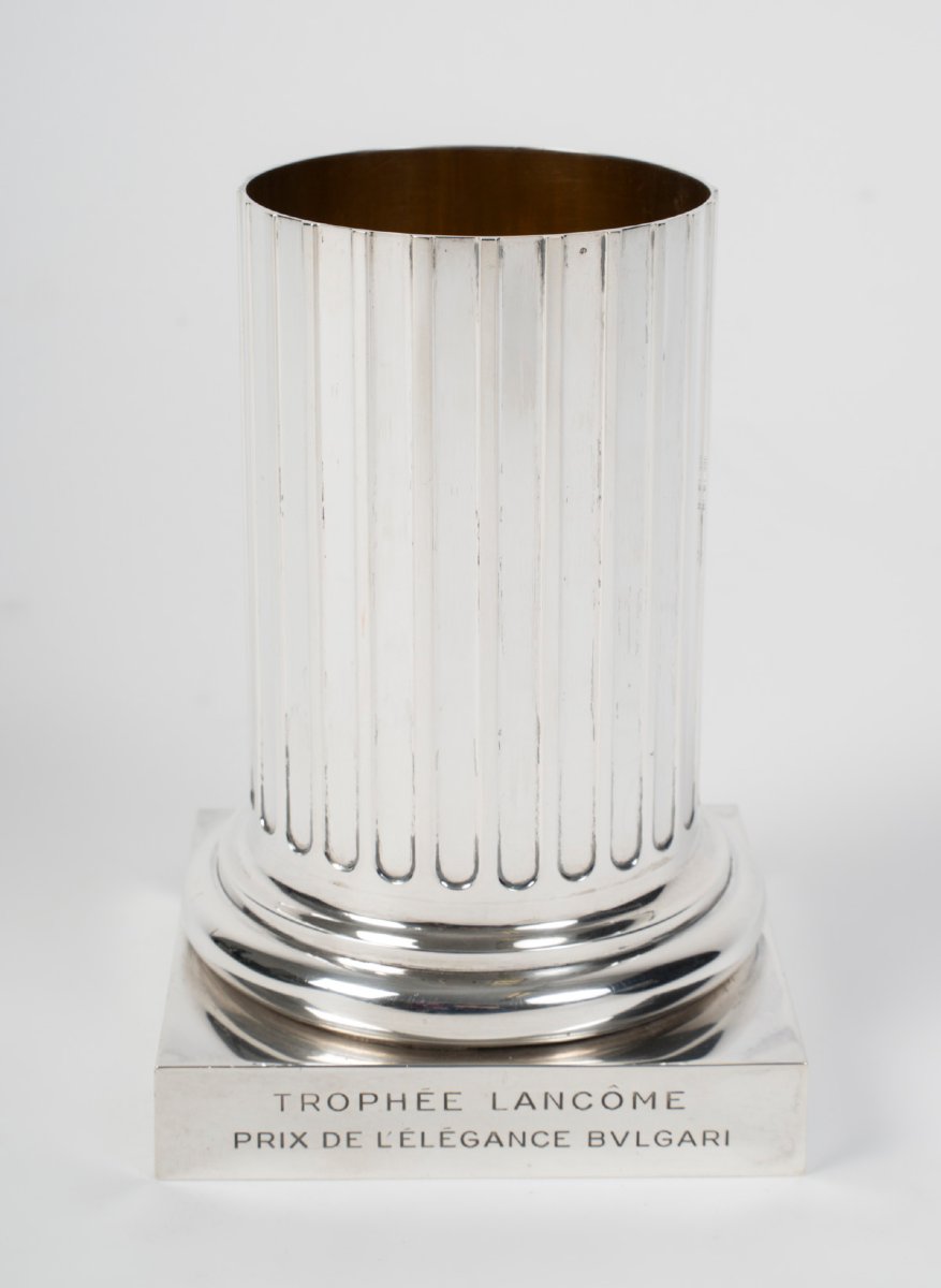 Bvlgari – Lancôme Trophy Vase, Prix De L’élégance Solid Silver - 20th Century