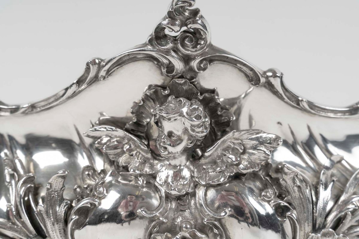 BRUCKMANN & SÖHNE - Jardinière en argent massif – Allemagne, fin du XIXᵉ siècle-photo-4
