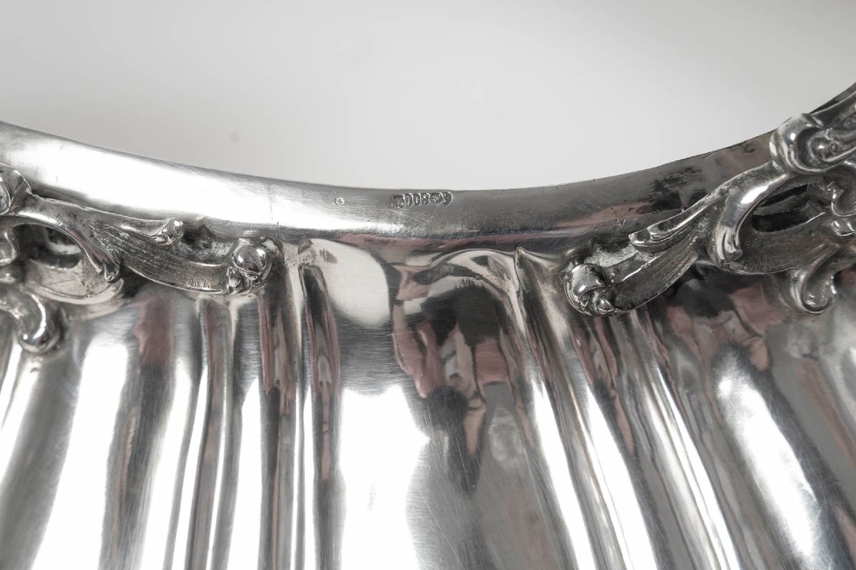BRUCKMANN & SÖHNE - Jardinière en argent massif – Allemagne, fin du XIXᵉ siècle-photo-7
