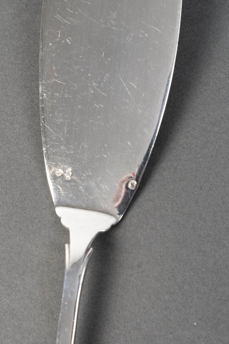 CHRISTOFLE & CARDEILHAC - MENAGERE en argent massif 143 pièces  «  Modèle Renaissance » XIXe-photo-8