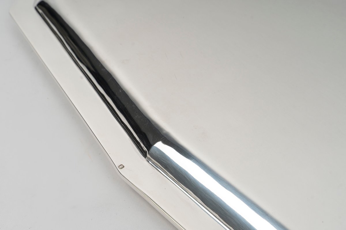 Olier & Caron  - Solid Silver Tray From The Art Deco Period, 20th Century-photo-7