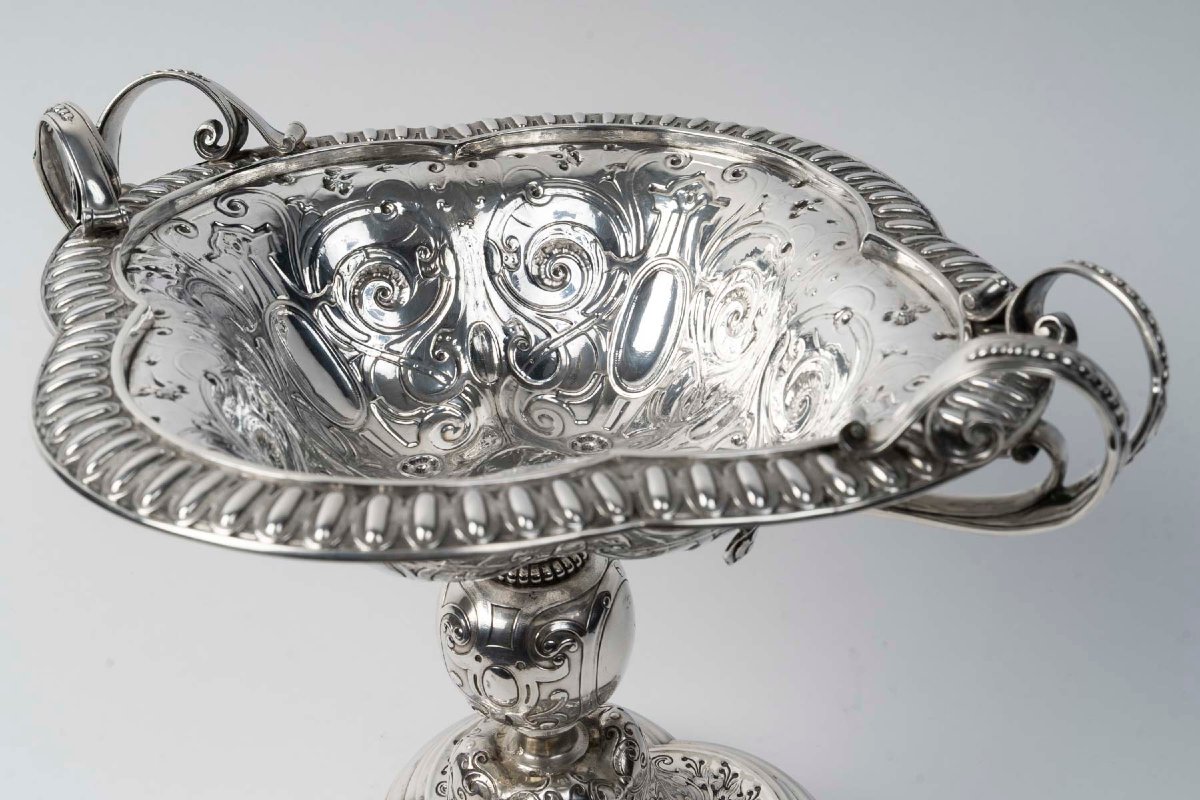 Gustave Odiot, 19th-century Solid Silver Footed Cup-photo-3