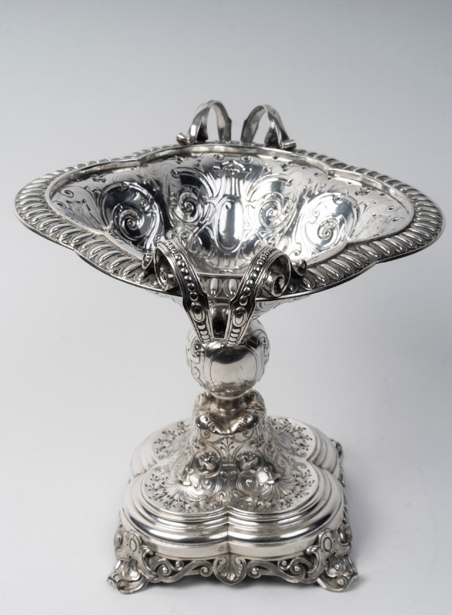 Gustave Odiot, 19th-century Solid Silver Footed Cup-photo-4