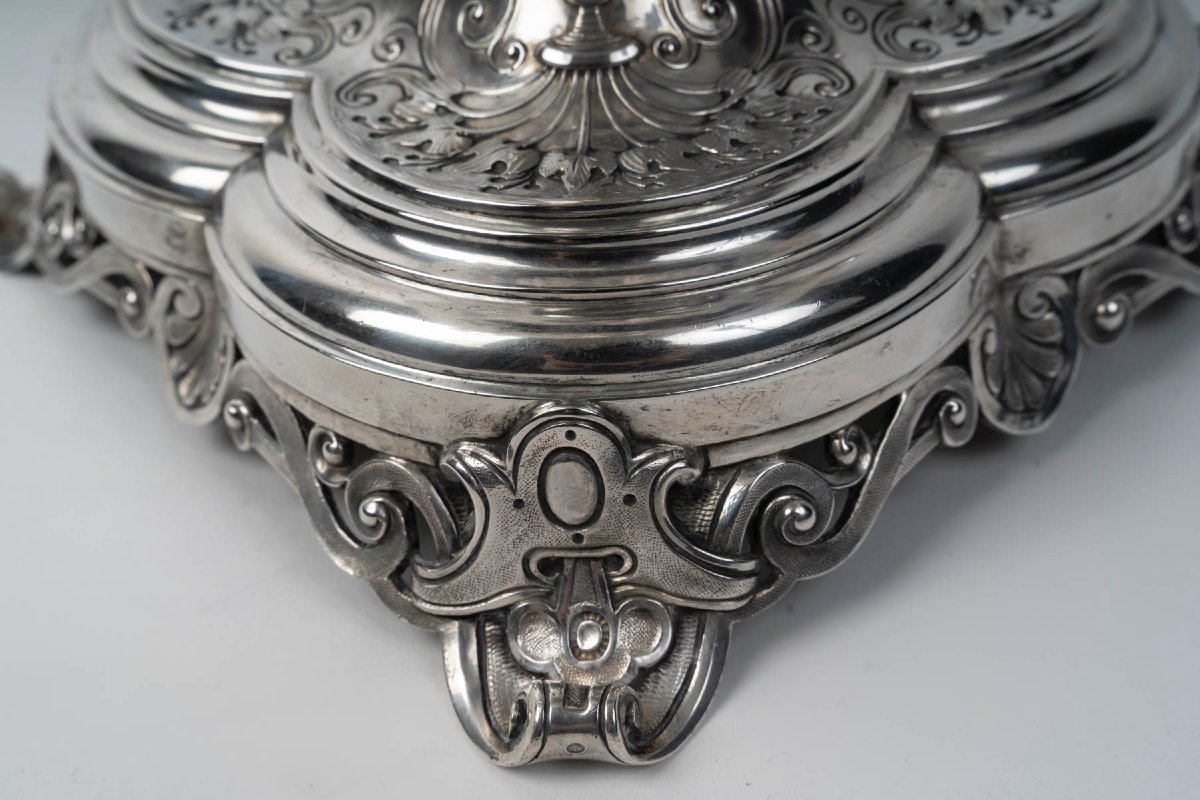Gustave Odiot, 19th-century Solid Silver Footed Cup-photo-6