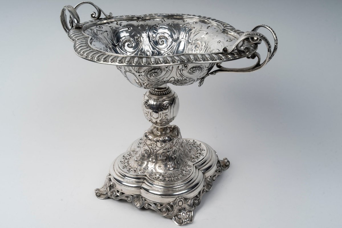 Gustave Odiot, 19th-century Solid Silver Footed Cup