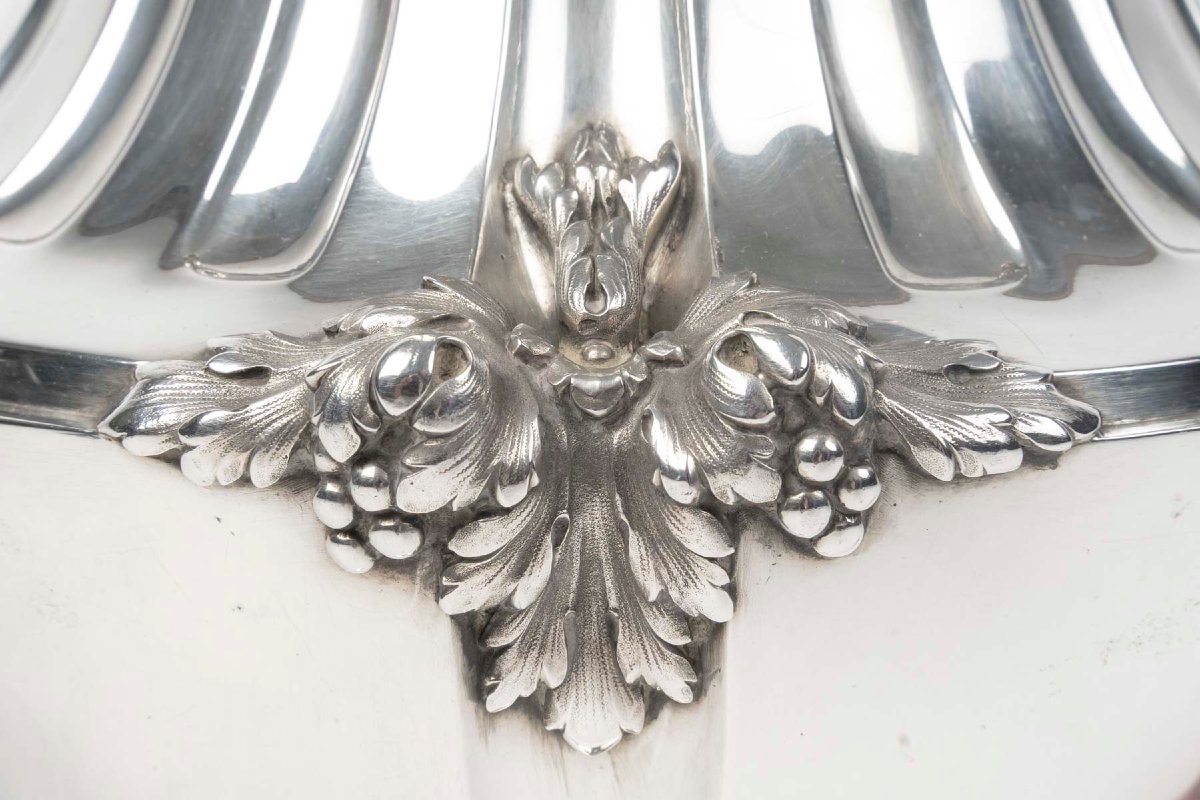  OLIER & CARON – Vase en argent massif fin du XIXe siècle-photo-4