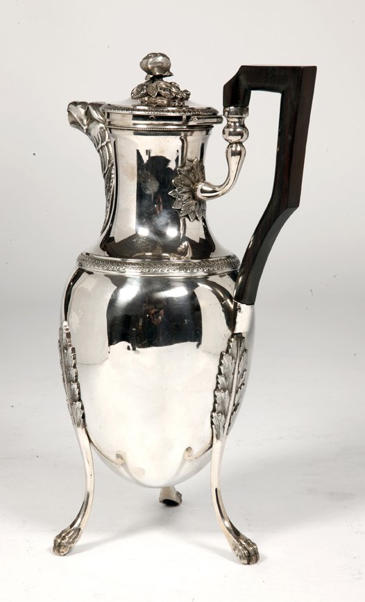 Goldsmith: Jacques Gregoire Rousseau - Jug In Sterling Silver Empire Period