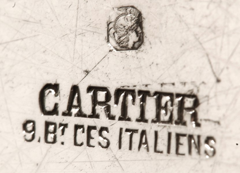 Orfèvre Cartier A Paris - Round Tray 50 Cm In Sterling Silver Early Twentieth-photo-4