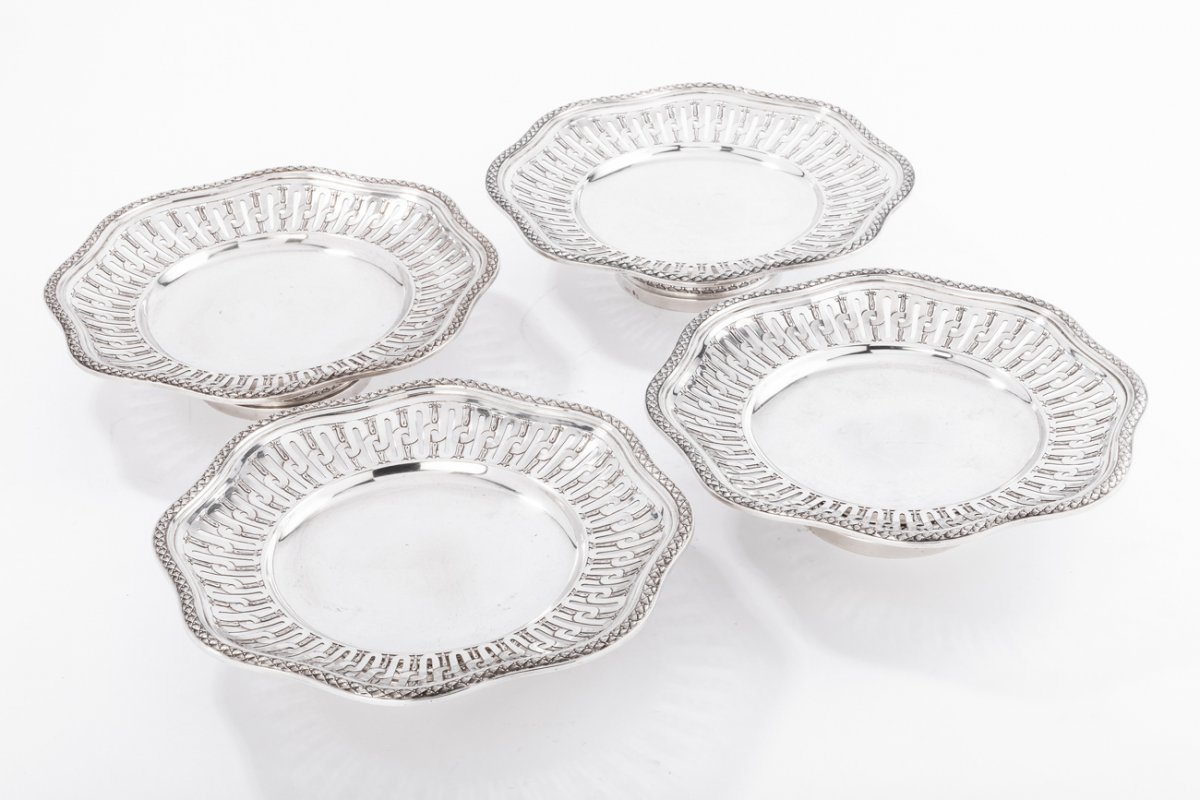 Goldsmith A. Aucoc Suite Of Four Cups In Sterling Silver Nineteenth-photo-2