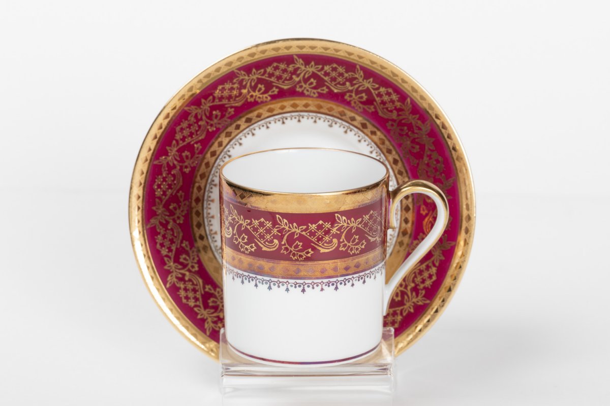 Limoges Porcelain Coffee Service Mid 20th Century-photo-3