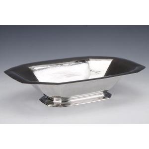  Orfèvre Henin - Centre De Table En Argent Massif époque Art Deco