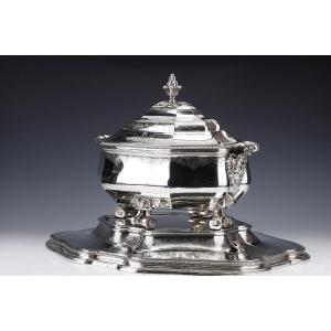 A. Aucoc - Important Table Center In Sterling Silver Late Nineteenth