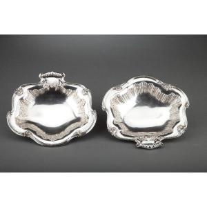 Goldsmith Bointaburet - Pair Of Display Stands In Sterling Silver Late XIX