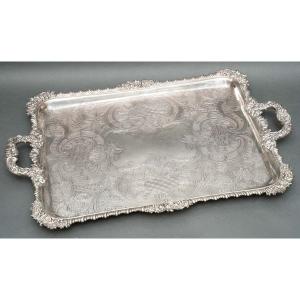 Charles Nicolas Odiot - Important Tray In Sterling Silver Circa 1840/1860