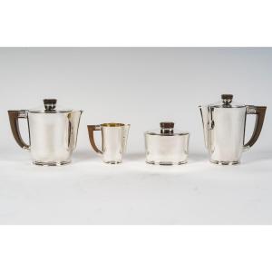 Cardeilhac – Service  Thé/café 4 Pièces En Argent Massif XXè Art Deco