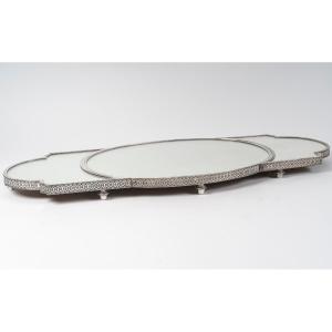 ODIOT – Surtout de table en argent 3 parties -Epoque fin XIXe
