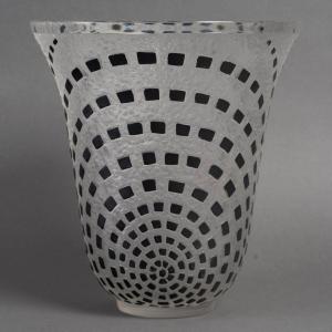 René Lalique - Vase Damiers créé en 1935