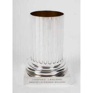 Bvlgari – Lancôme Trophy Vase, Prix De L’élégance Solid Silver - 20th Century