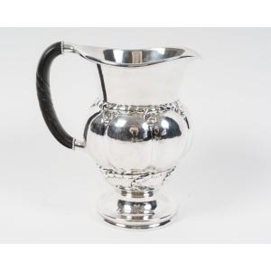 Georg Jensen - Water Pitcher - Model 7a, Known As The "melon Pitcher," Designed In 1907. Denmark, 20th Century