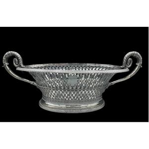 Silversmith Sixt Rion Fruit Basket Sterling Silver Charles X - 1818/1838
