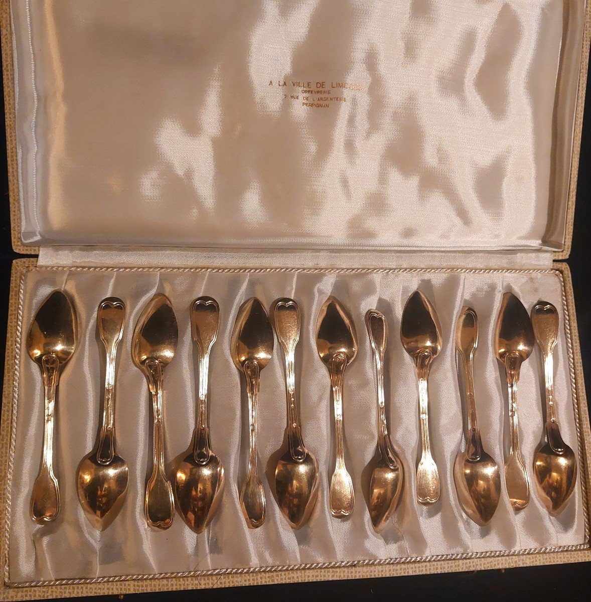 12 Silver-gilt Tea-coffee Spoons