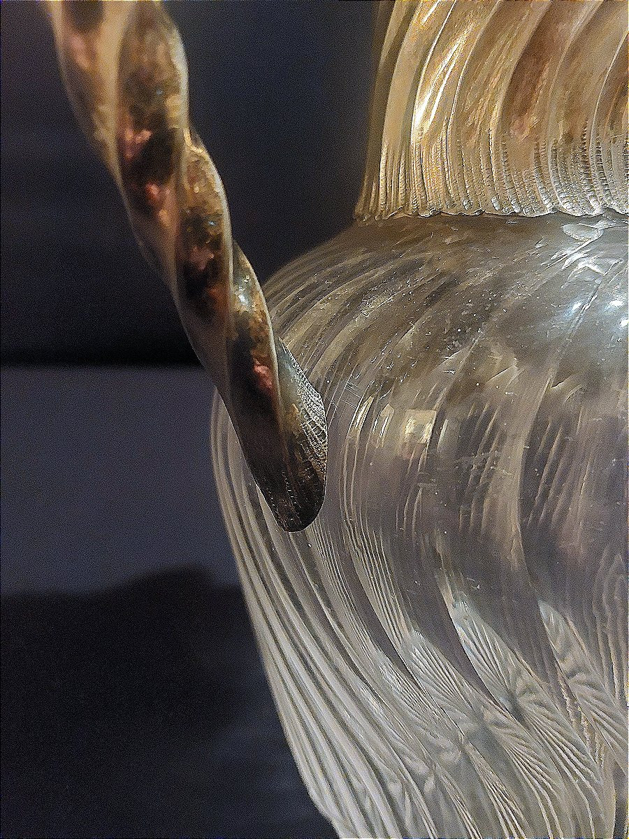 Aiguière en cristal et argent-photo-1