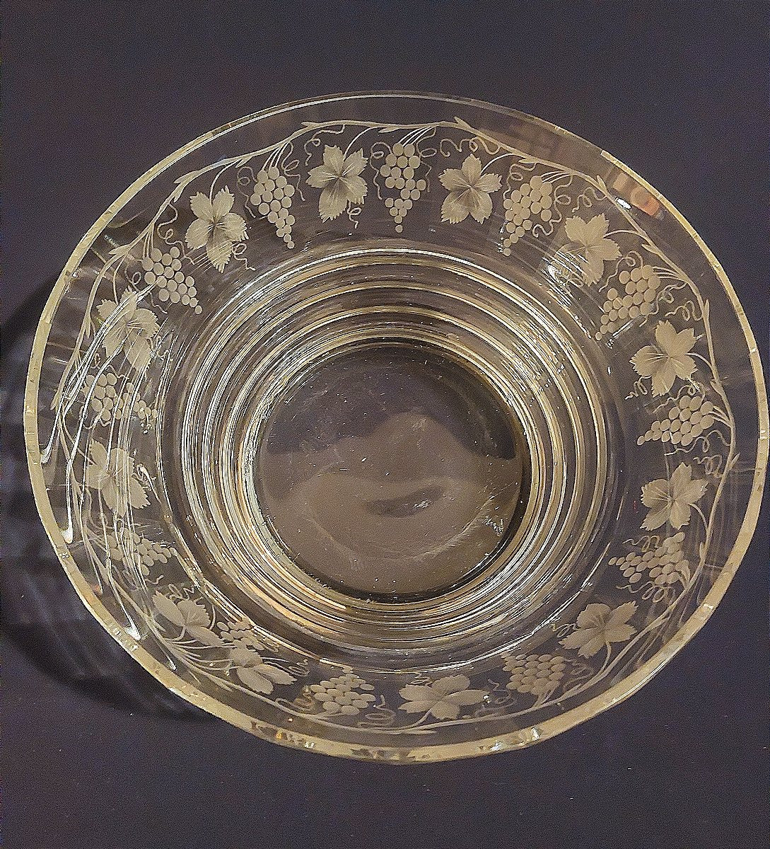 Crystal And Silver Fruit Bowl-photo-4