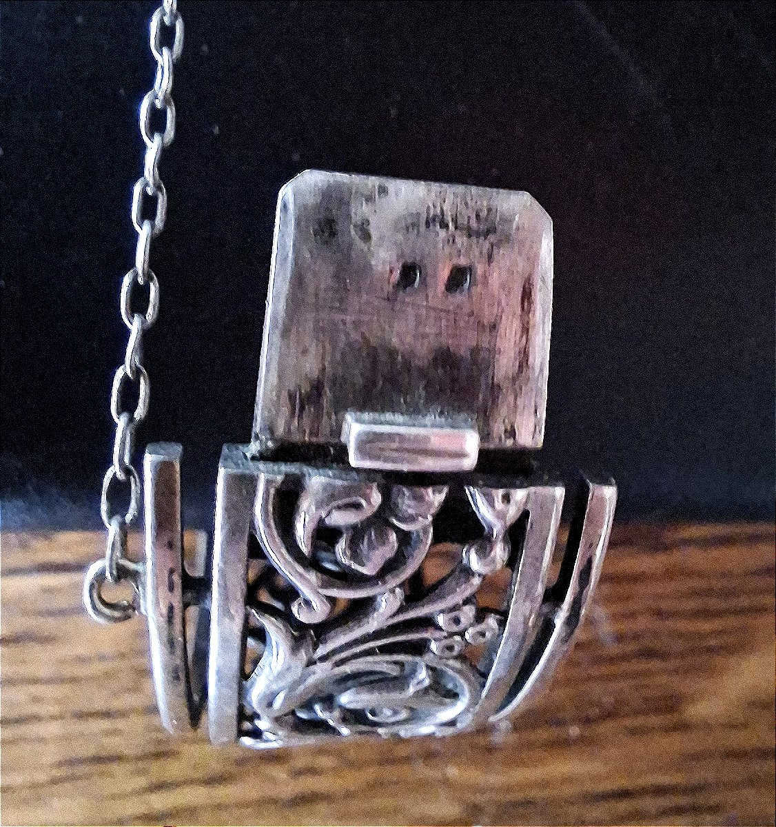 Bracelet en argent ajouré-photo-2