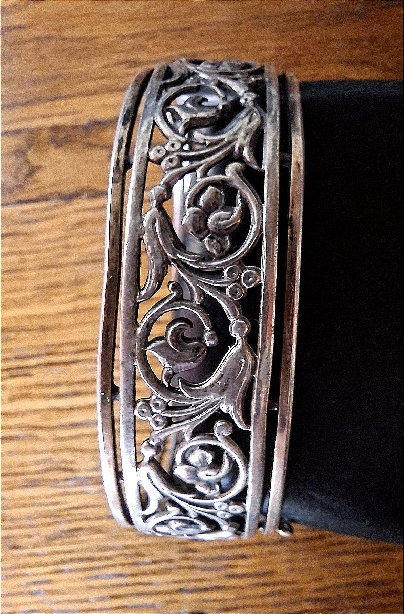 Bracelet en argent ajouré-photo-3