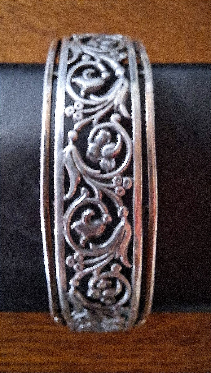 Bracelet en argent ajouré