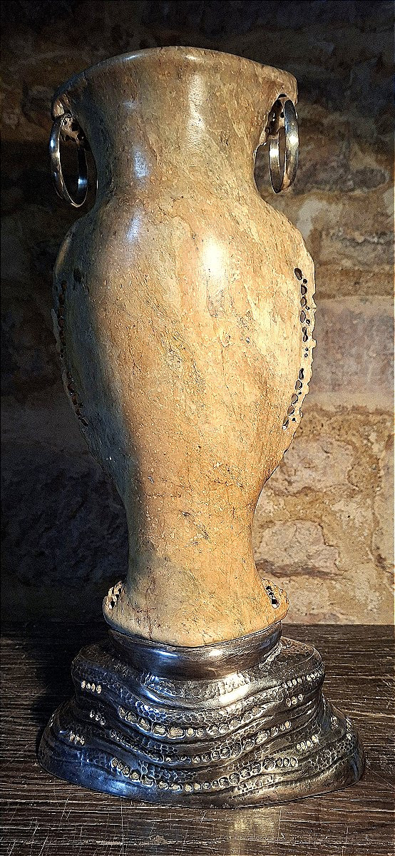 China Vase Mounted In Silver-photo-2