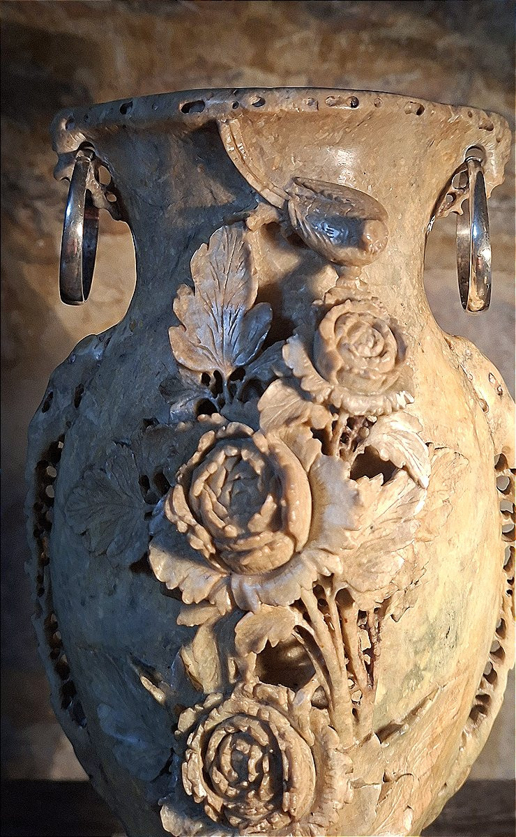 China Vase Mounted In Silver-photo-3