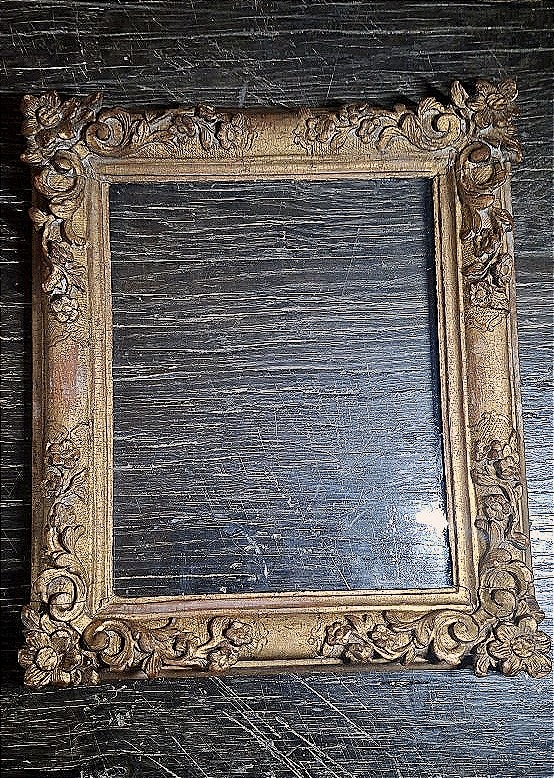 cadre en bois doré