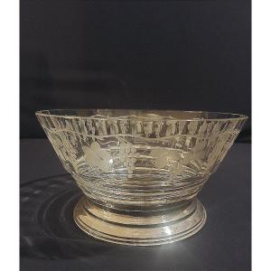 Crystal And Silver Fruit Bowl