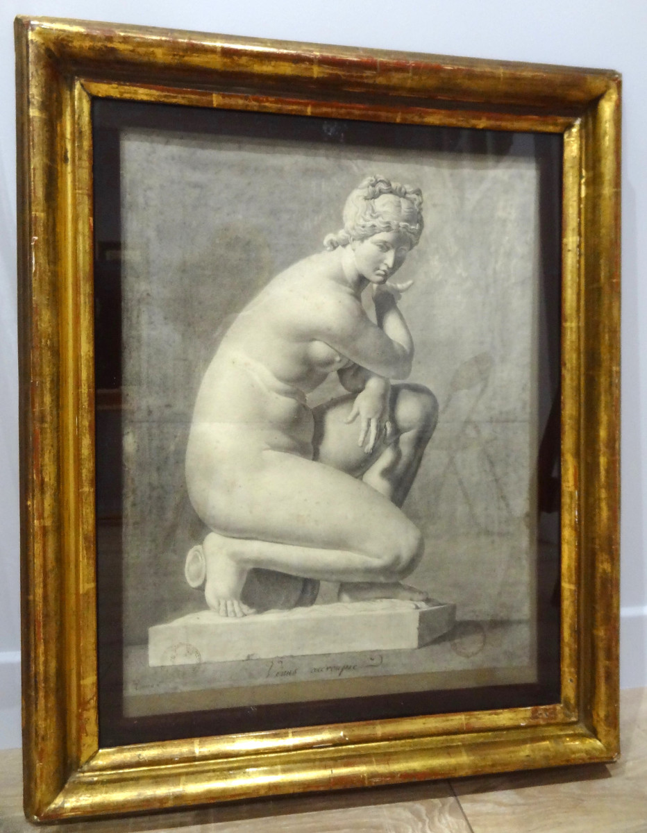 Follower Of Pierre-paul Prud'hon (1758-1823) Crouched Venus