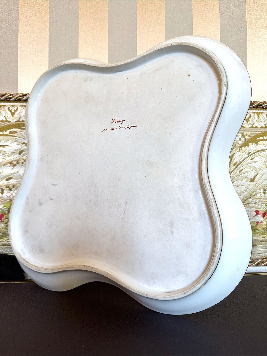 Plat Quadrilobe En Porcelaine Blanche / Louis-philippe-photo-4