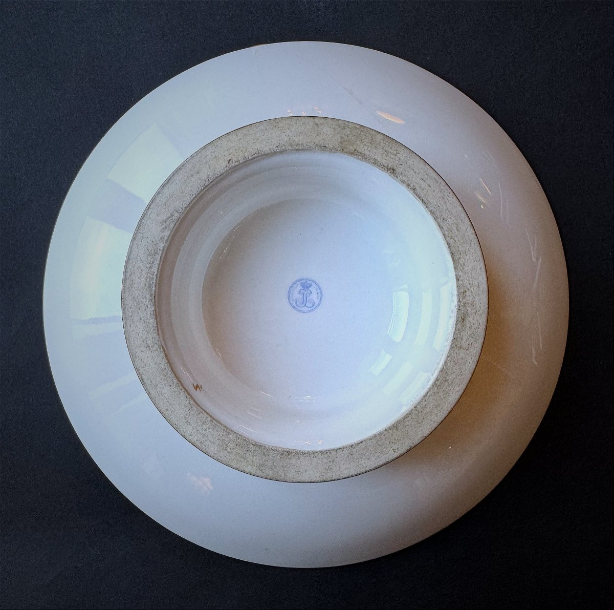 Large Sèvres Porcelain Cup, Louis Philippe Period. Royal Provenance.-photo-2