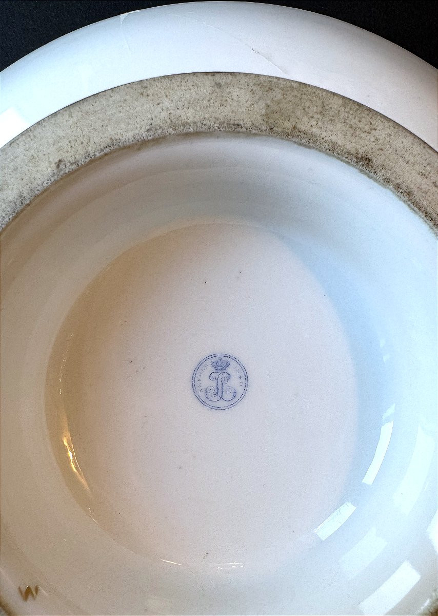 Large Sèvres Porcelain Cup, Louis Philippe Period. Royal Provenance.-photo-3