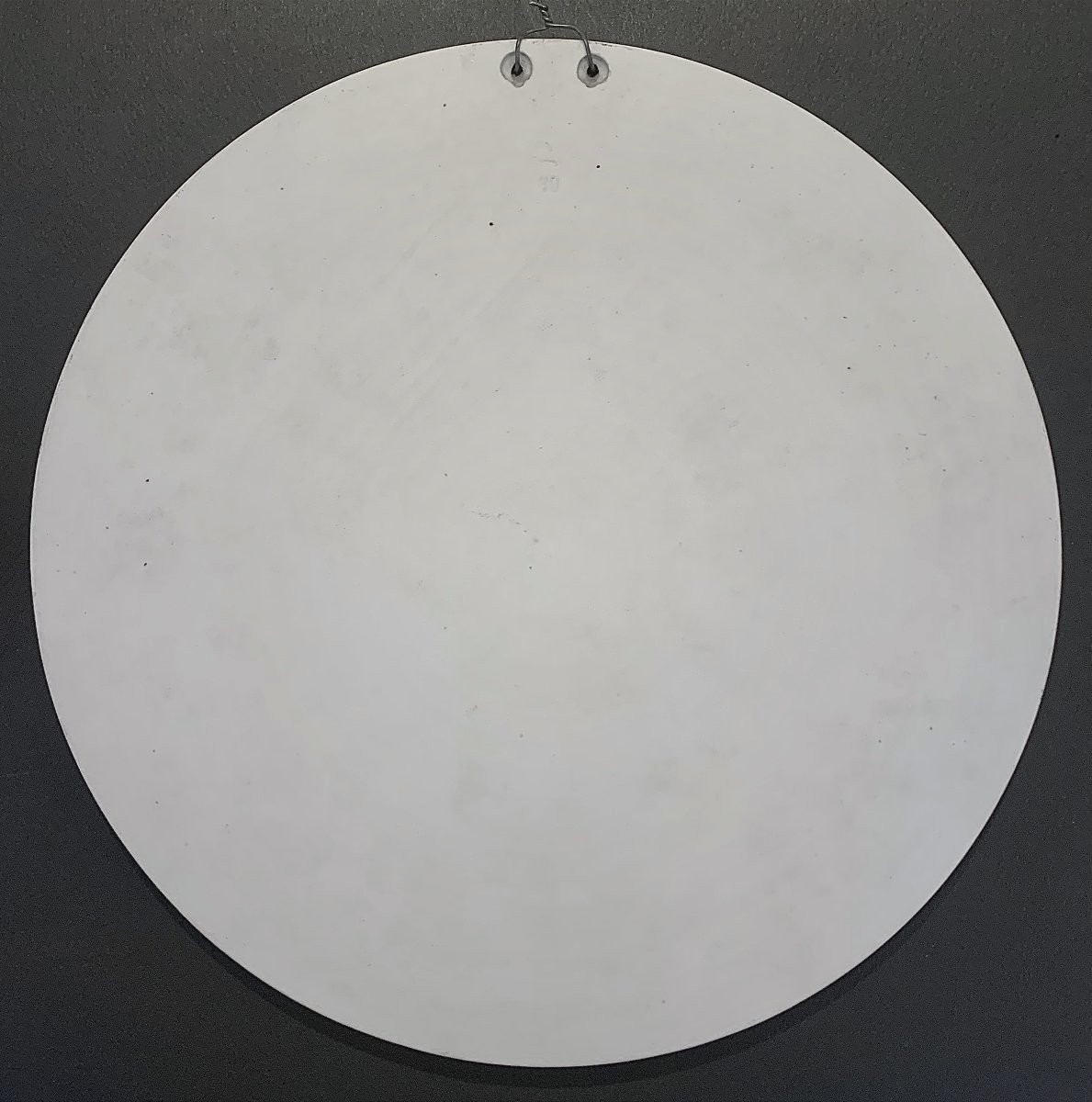Grand Médaillon En Biscuit / Porcelaine Représentant « La Nuit » – 19e Siècle-photo-2