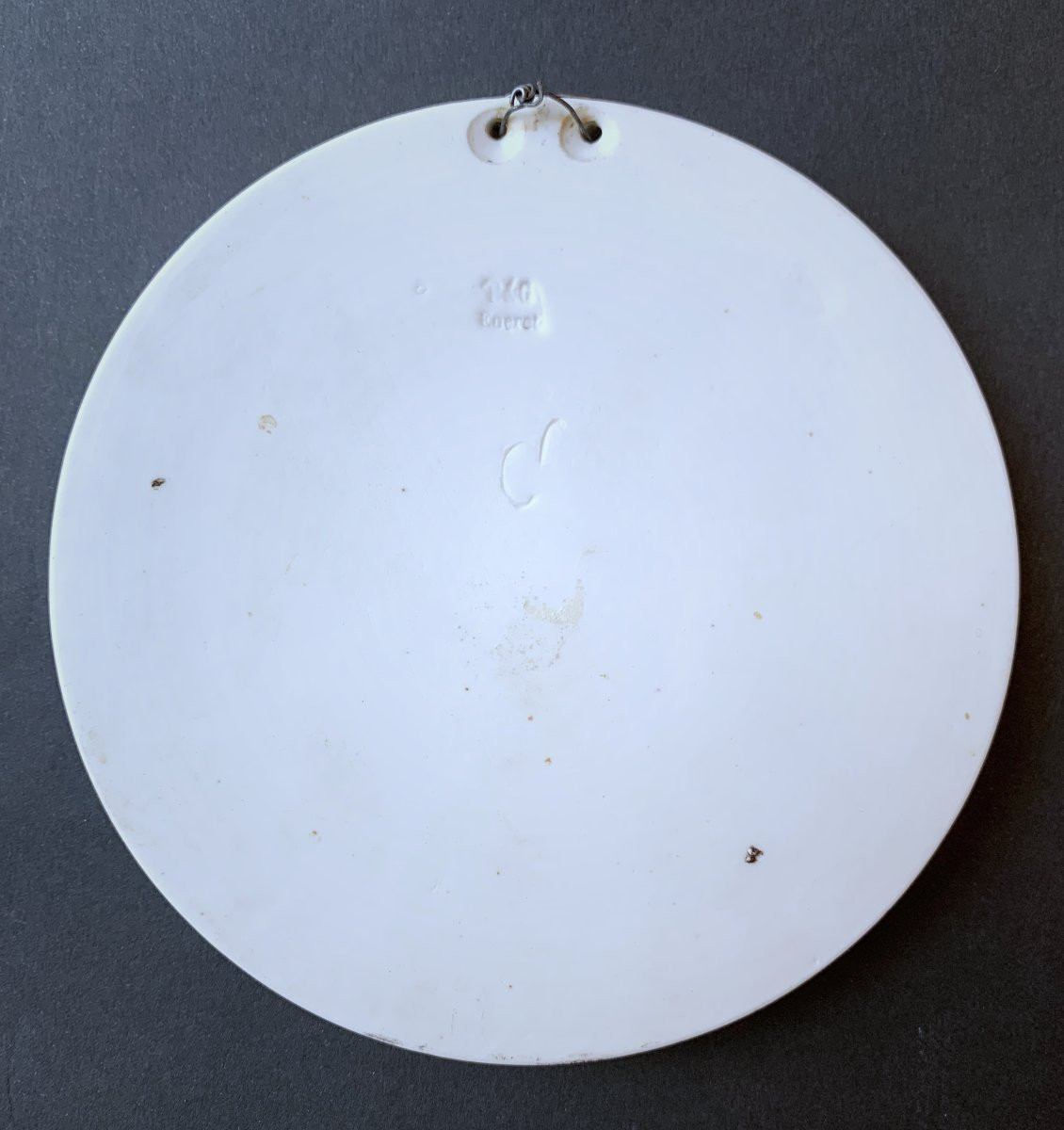 Biscuit / Porcelain Medallion Representing "summer" - 19th Century-photo-3