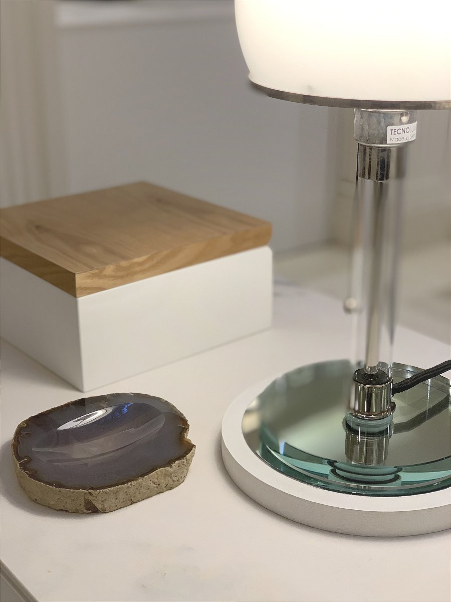 Ashtray, Agate Pocket Emptier - 20th Century-photo-2