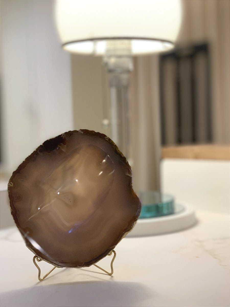 Ashtray, Agate Pocket Emptier - 20th Century-photo-4
