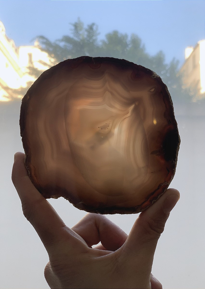 Ashtray, Agate Pocket Emptier - 20th Century-photo-1