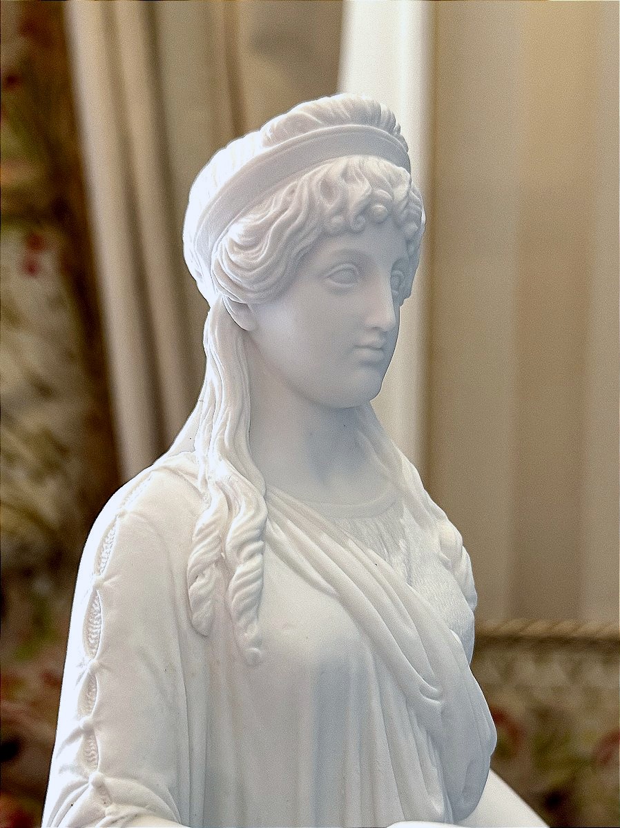 Greco-roman Goddess Biscuit - 19th Century-photo-2