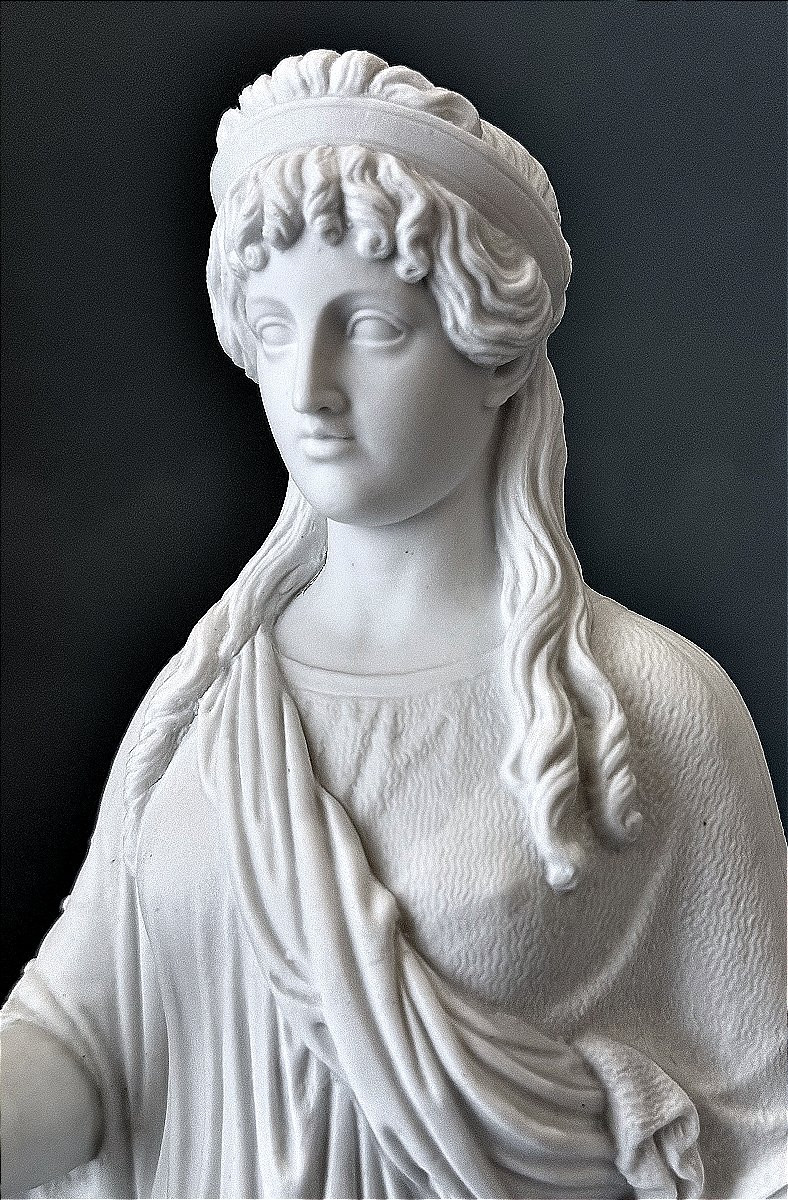 Greco-roman Goddess Biscuit - 19th Century-photo-6
