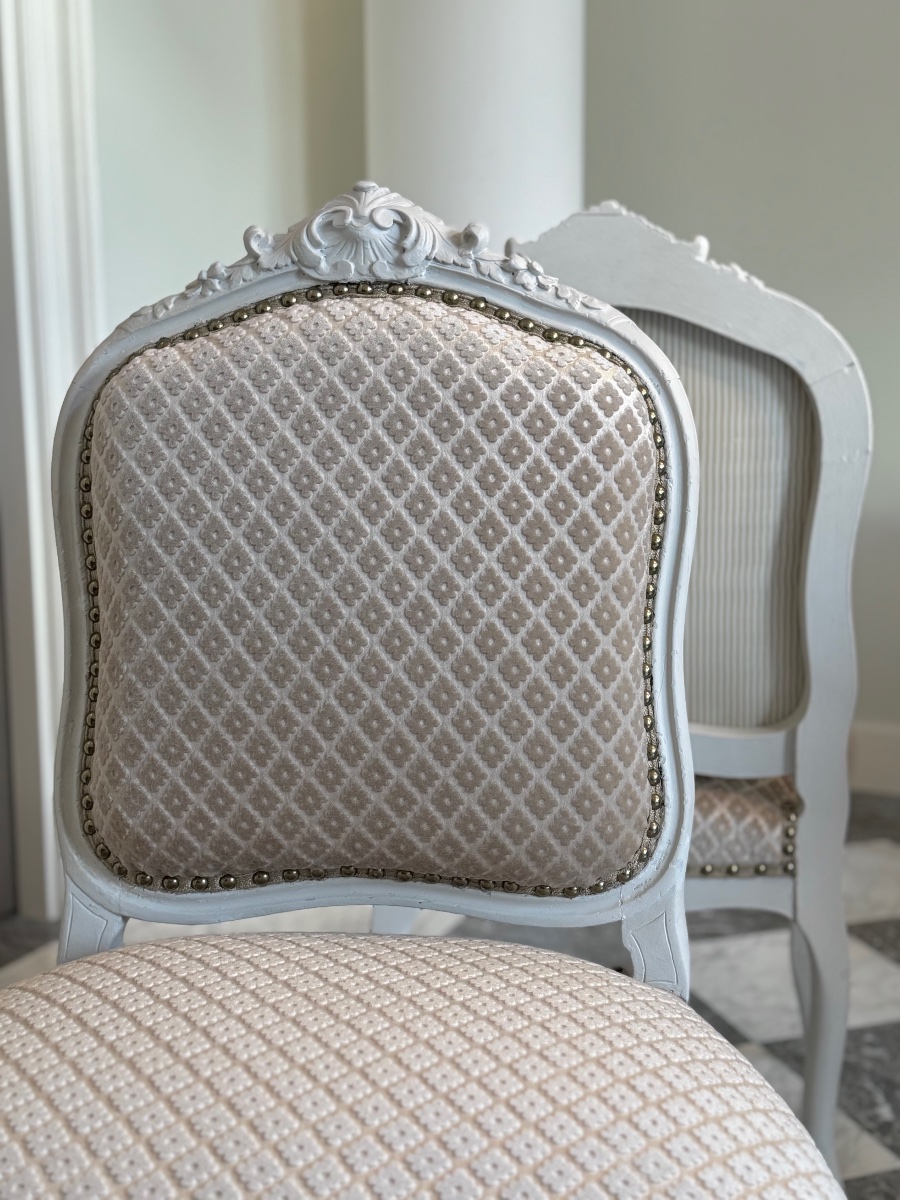 Paire de chaises de style Régence, Louis XV-photo-2